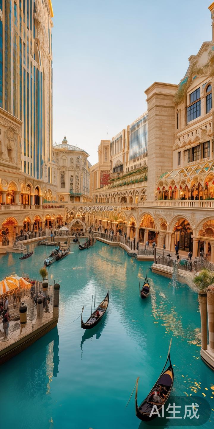 坐落于澳门半岛的心脏地带，威尼斯赌场以其独特的意大